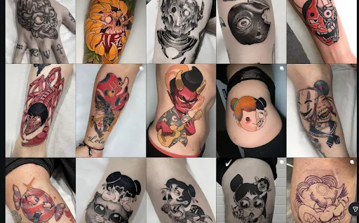 Pieza de tatuaje estilo Illustrative Color creada en el estudio SUBA TATTOO de Barcelona